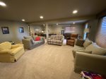 Lower level family room with Game Area
